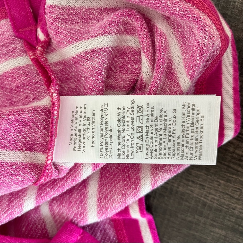 Crewcuts Pink and White Striped Hoodie, NWT, Size 6-7/Small - Picture 11 of 12